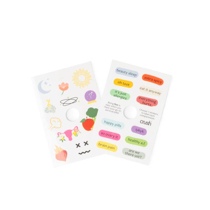 Crush Everything's Fine Pill & Vitamin Case | Assorted Colors