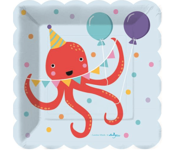 Birthday Splash Dessert Plate