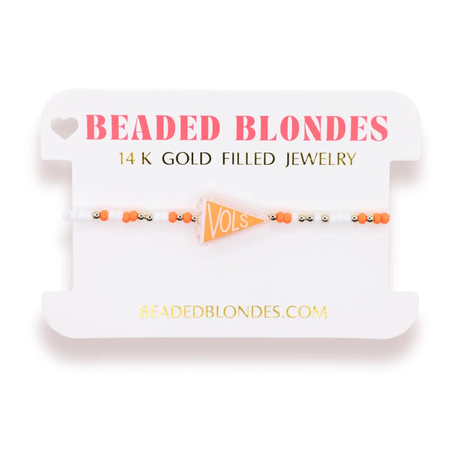 Tennessee Flag Bracelet | Colored Beads