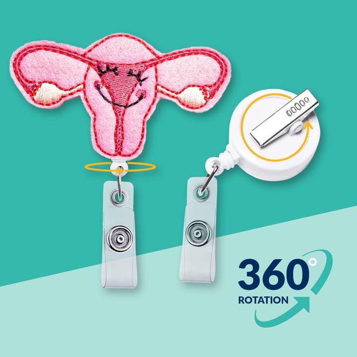 Uterus | Nurse Badge Reel Holder