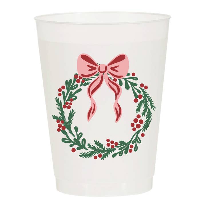 Frosted Cups | Modern Christmas Wreath