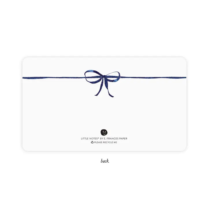Little Notes | Navy Bow