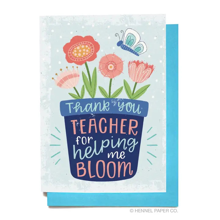 Teacher Appreciation Card | Flower Pot