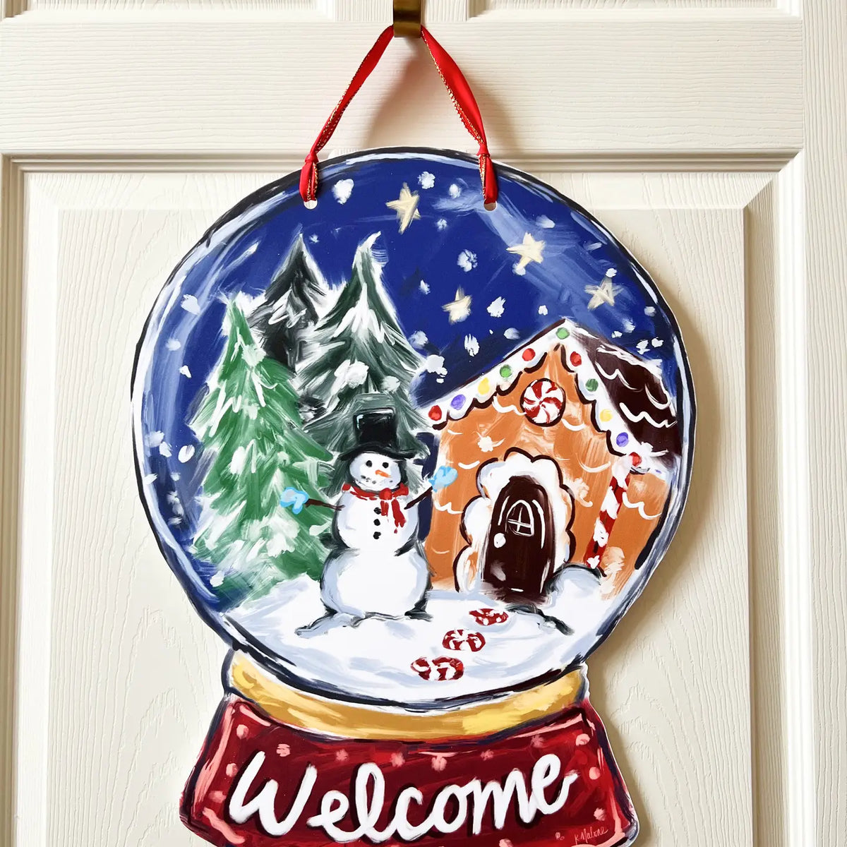 Door Hanger | Winter Snowglobe
