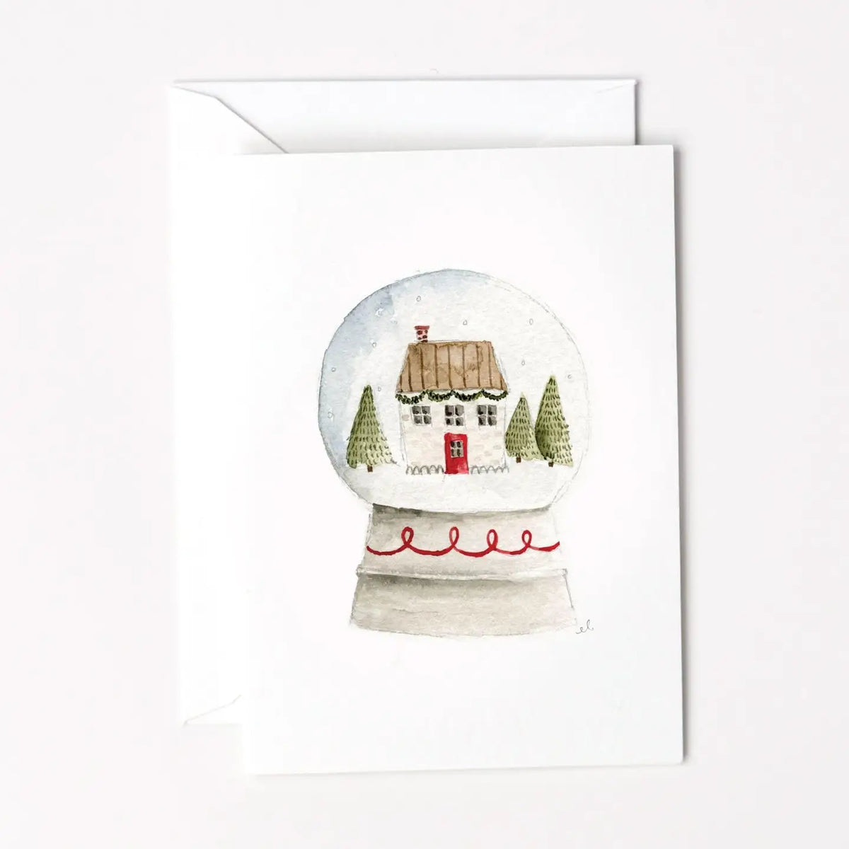 Enclosure Card | Winter Snowglobe