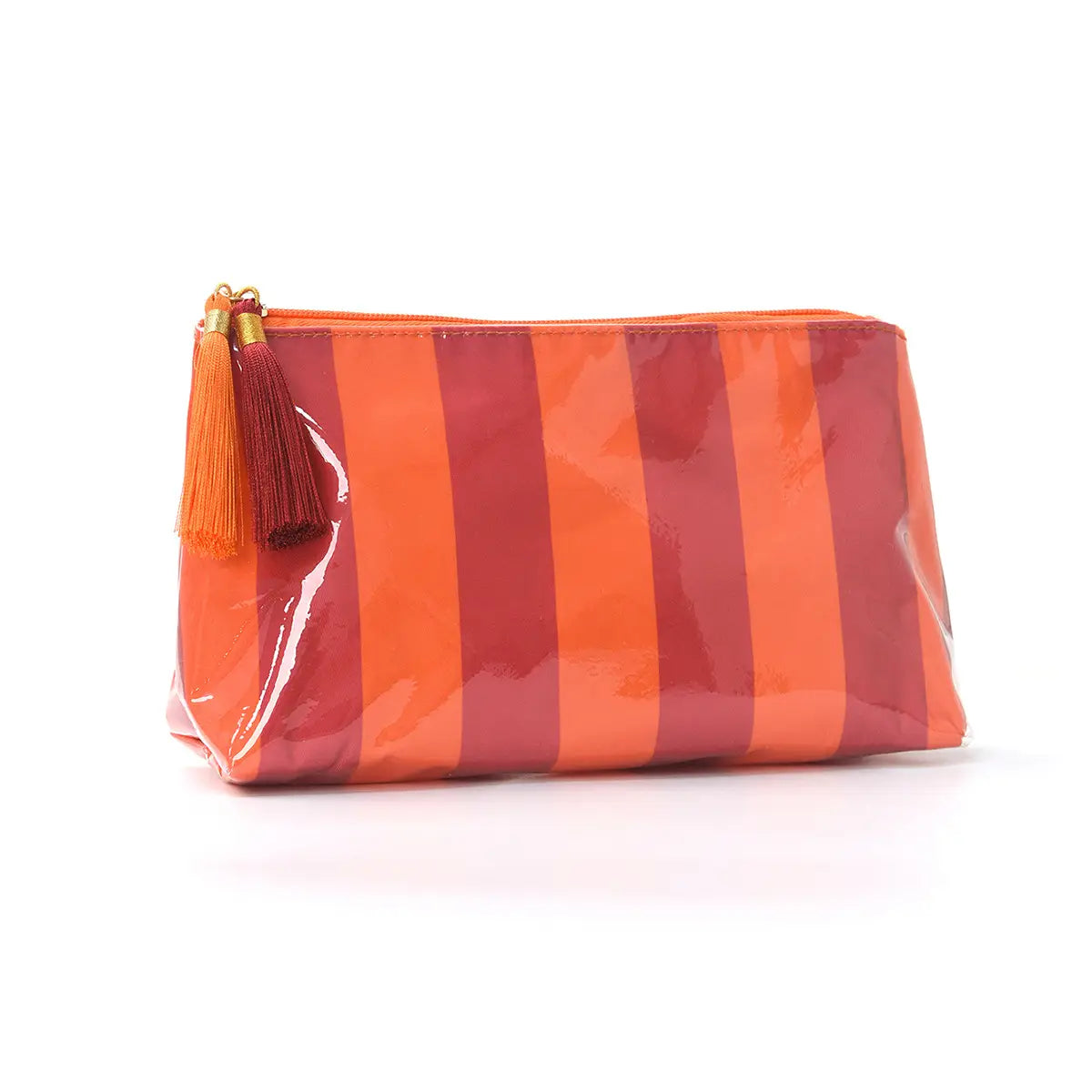Waterproof Striped Pouch | Orange