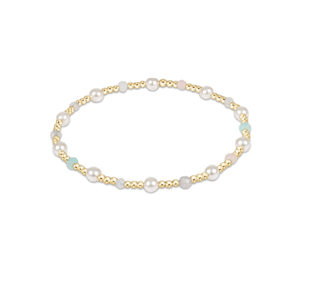 Pearl Sincerity Pattern 4mm Bead Bracelet | Hot Mess