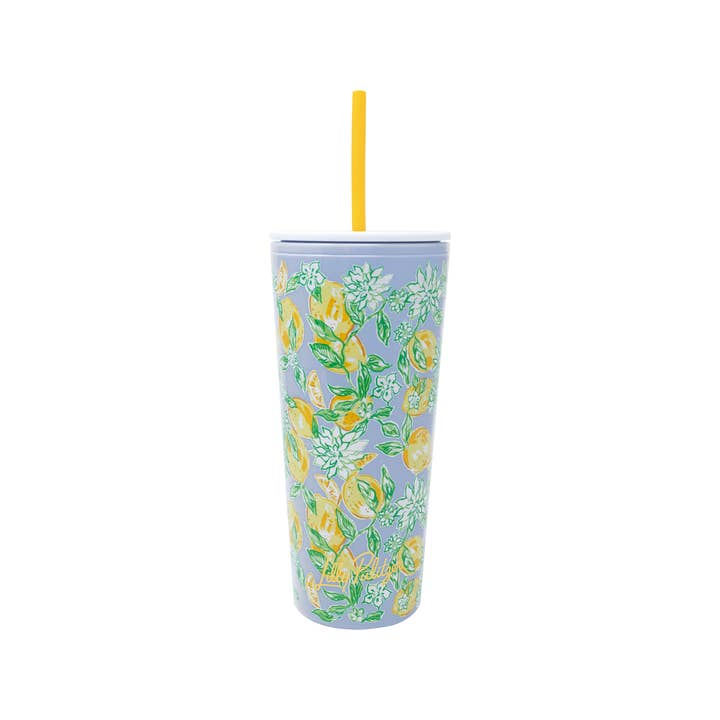 Tumbler with Straw | Make Lemonade
