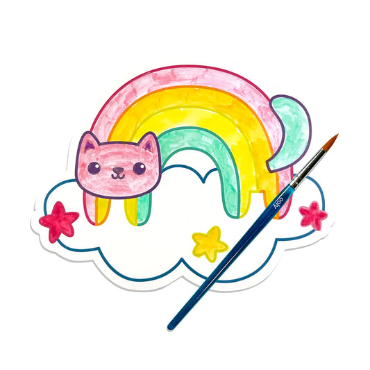 Playful Painters: Easy Watercolor Painting Kit - Rainbow Cuties