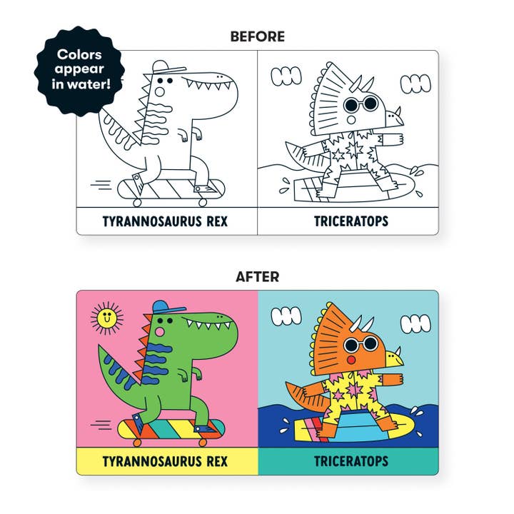 Rub-A-Dub Dinos! | Color Magic Bath Book