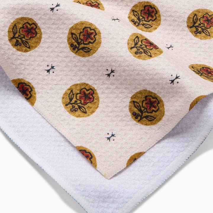 Tea Towel | Artisanal Floral Cream