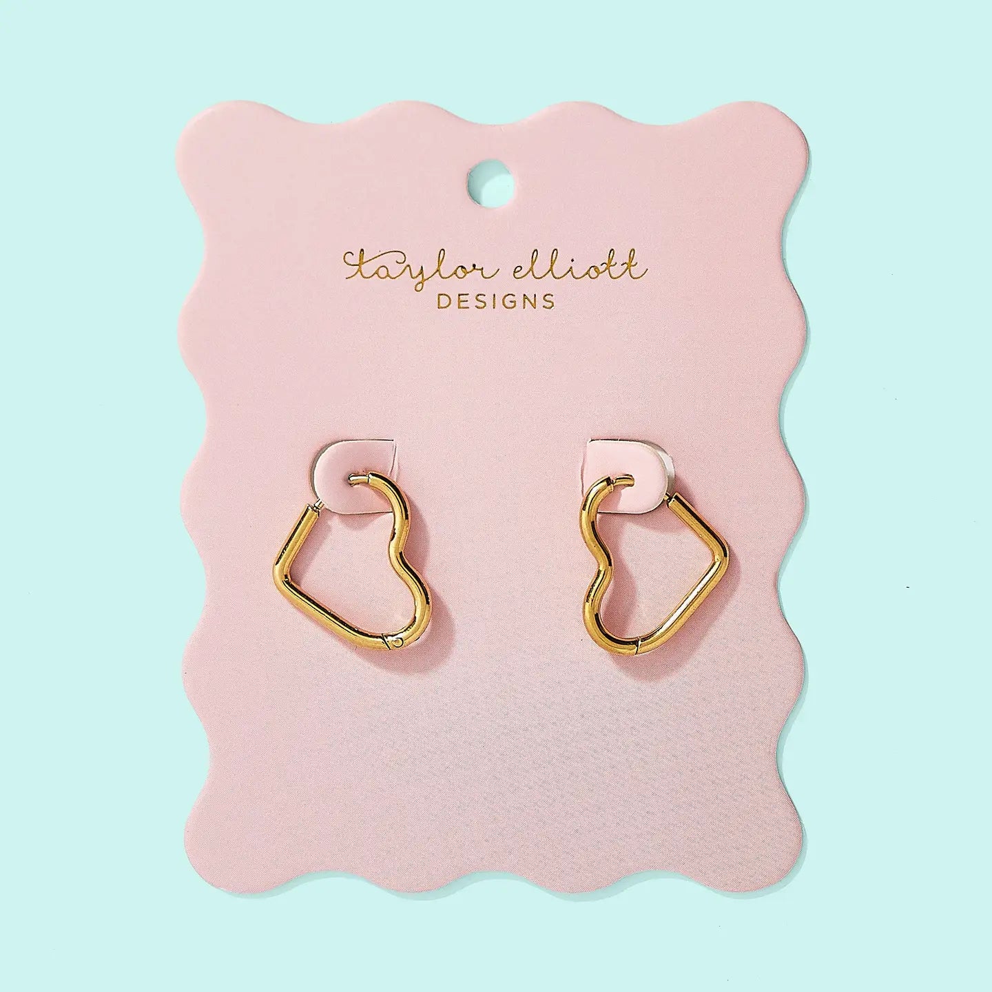 Huggie Earrings | Gold-Plated Hearts