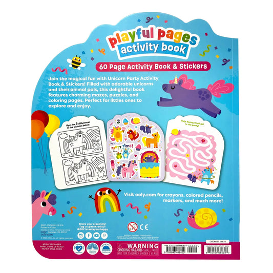 Playful Pages: Activity Book - Unicorn Party!