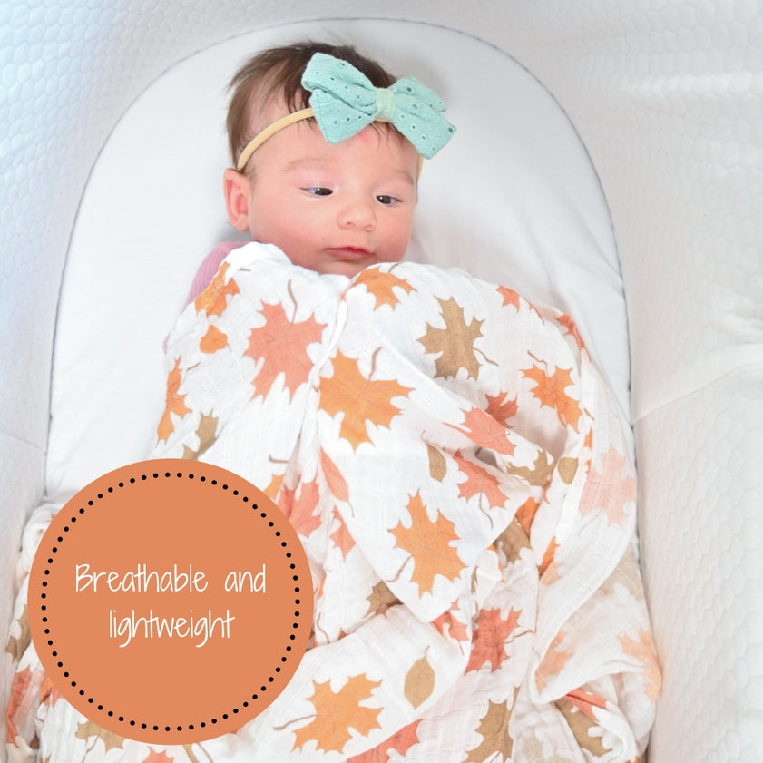 Muslin Swaddle Blanket | Unbe-Leaf-Able