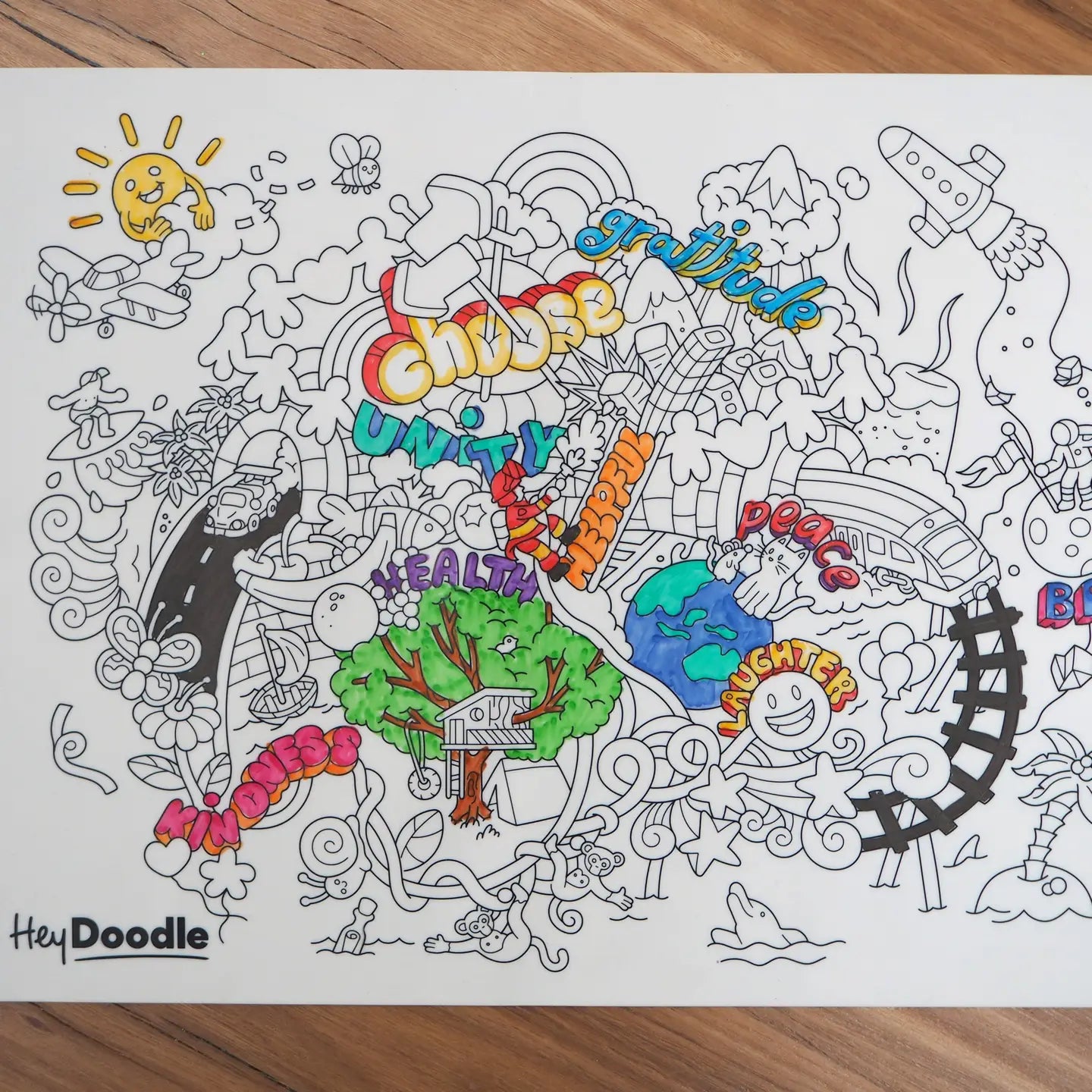 Classic Coloring & Doodle Mat | Brighter Days