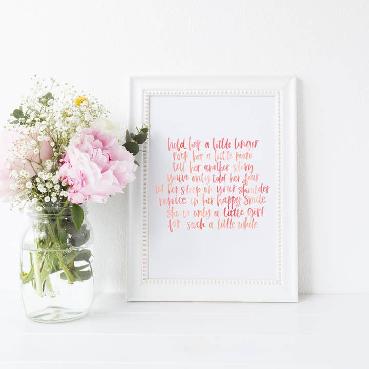 8 x 10 Print | Hold Her A Little Longer