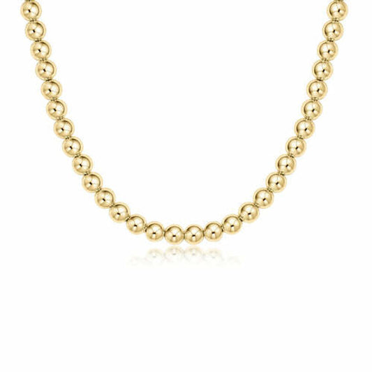 17" Choker | Classic Gold 6mm Bead