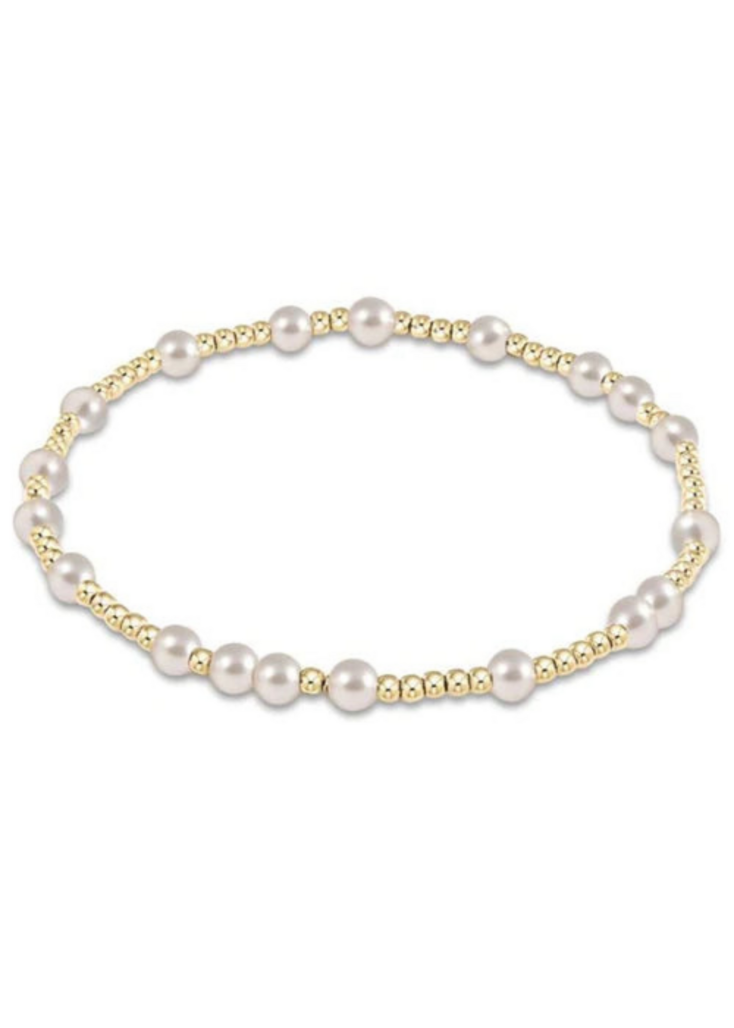 egirl | Hope Unwritten 4mm Bead Bracelet | Pearl