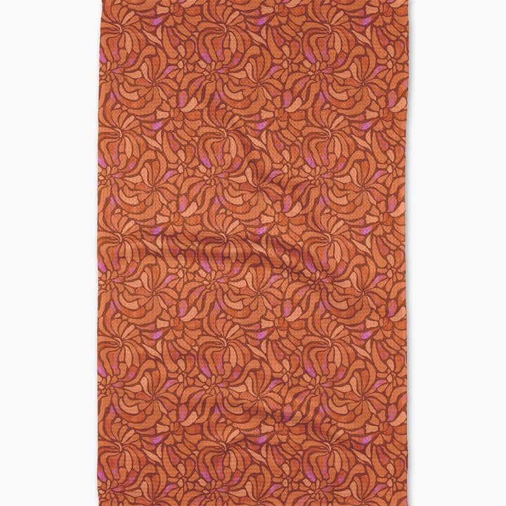 Tea Towel | Coral Swirls