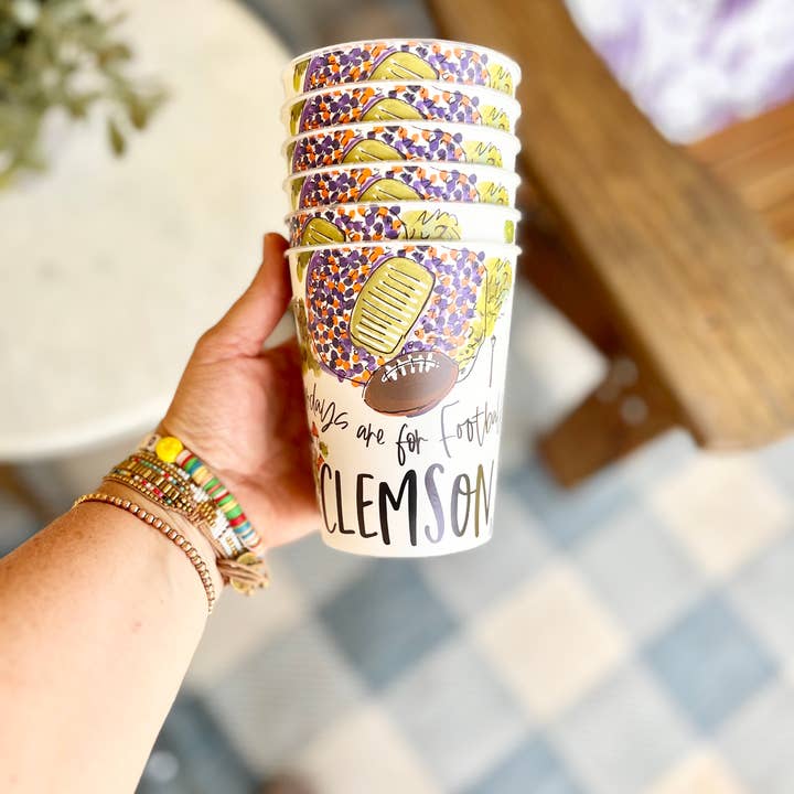 Clemson Reusable Tailgating Cups