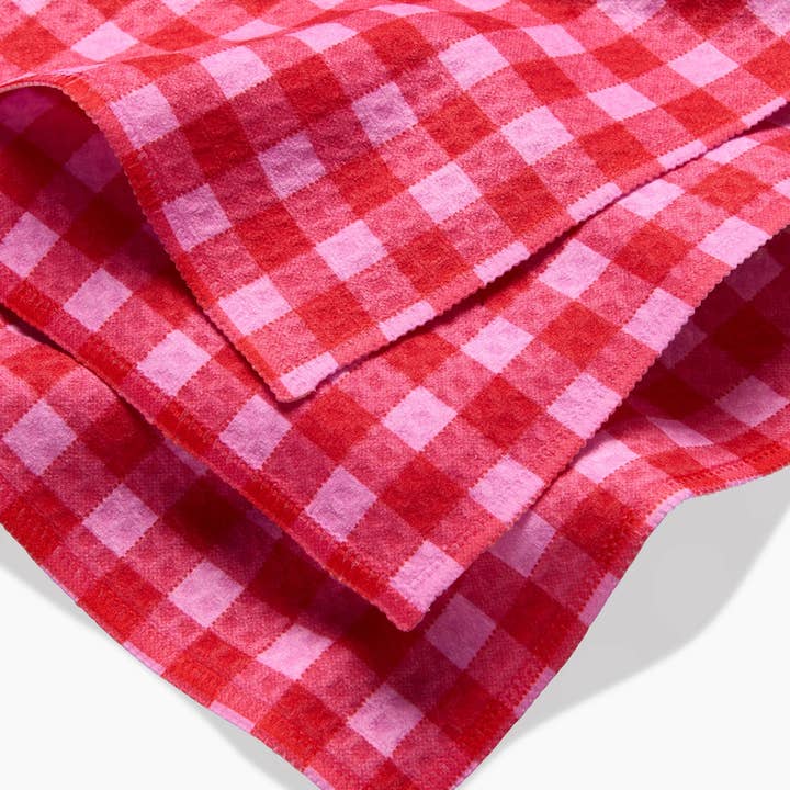 Luxe Washcloth Set | Cherry Gingham