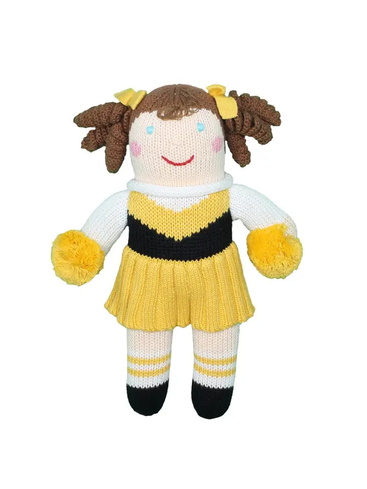 Knit Rattle | Cheerleader | Gold/Black