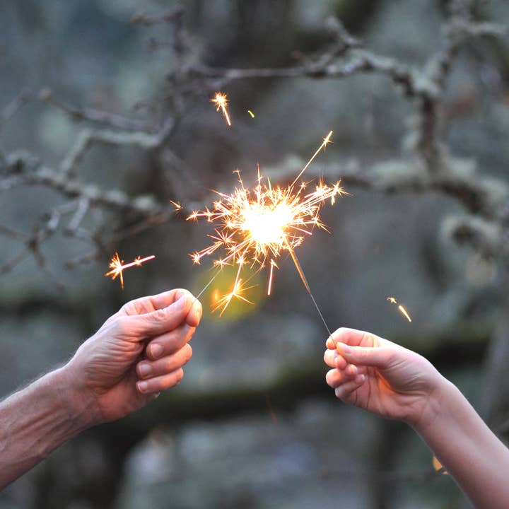 Birthday Sparkler Candles | 4" Gold | Assorted Colors