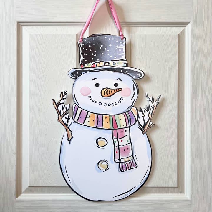 Door Hanger | Winter Snowman