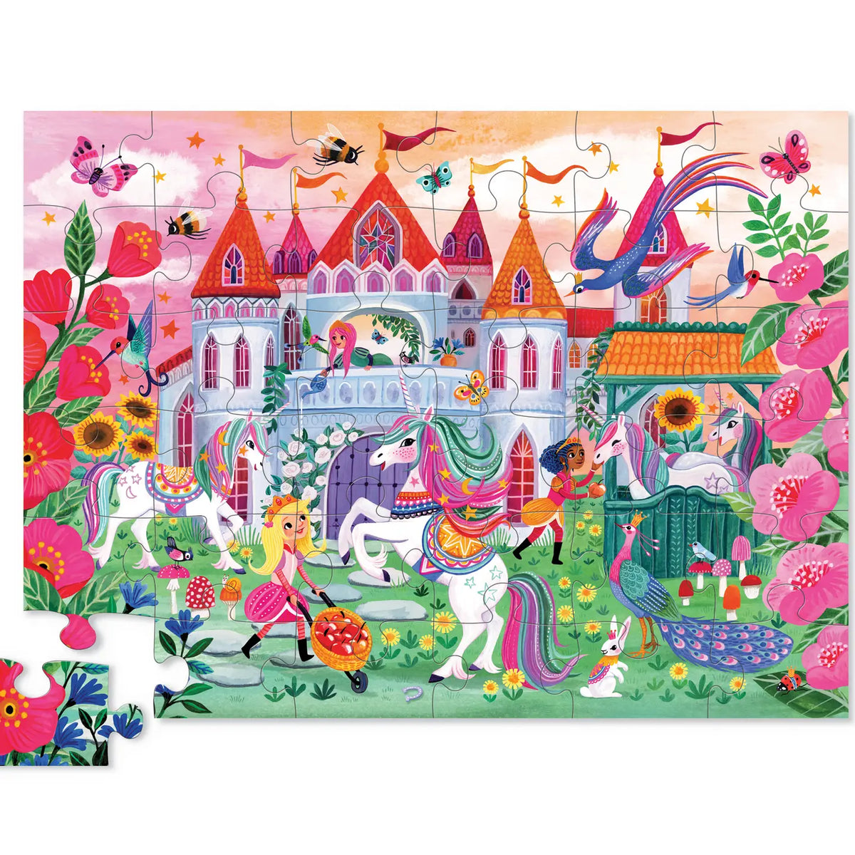 36-Piece Shaped Box Puzzle | Unicorn Castle