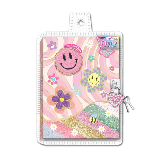 Diary with Lock & Keys | Groovy Flower