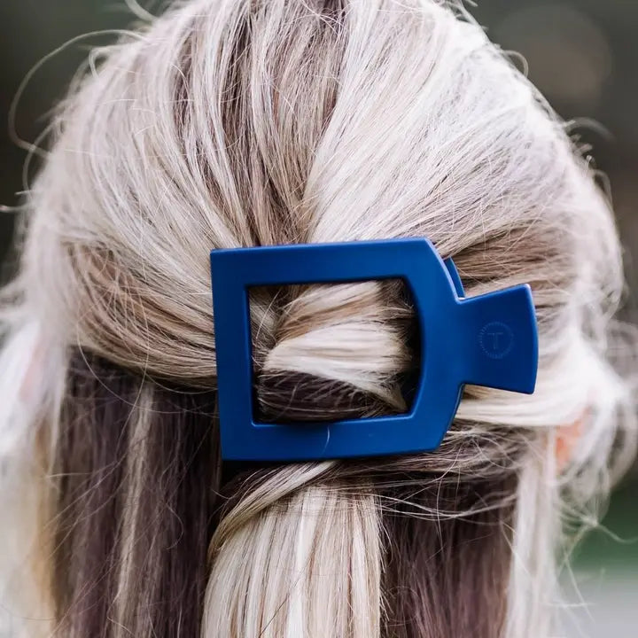Teleties Flat Square Hair Clip | Midnight Rain | Assorted Sizes
