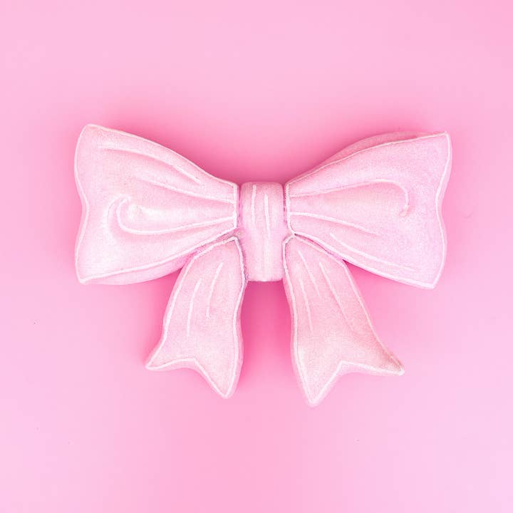 Christmas Tree Topper | Pink Glitter Bow
