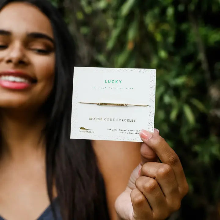 Morse Code Bracelet | Lucky