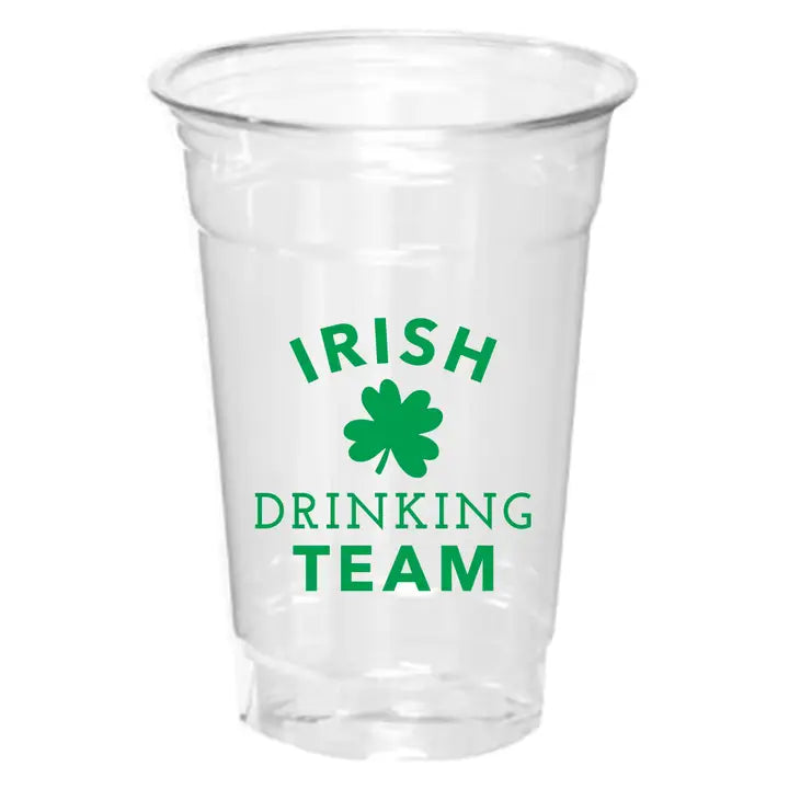 St. Patrick's Day Disposable Cups | Irish Team
