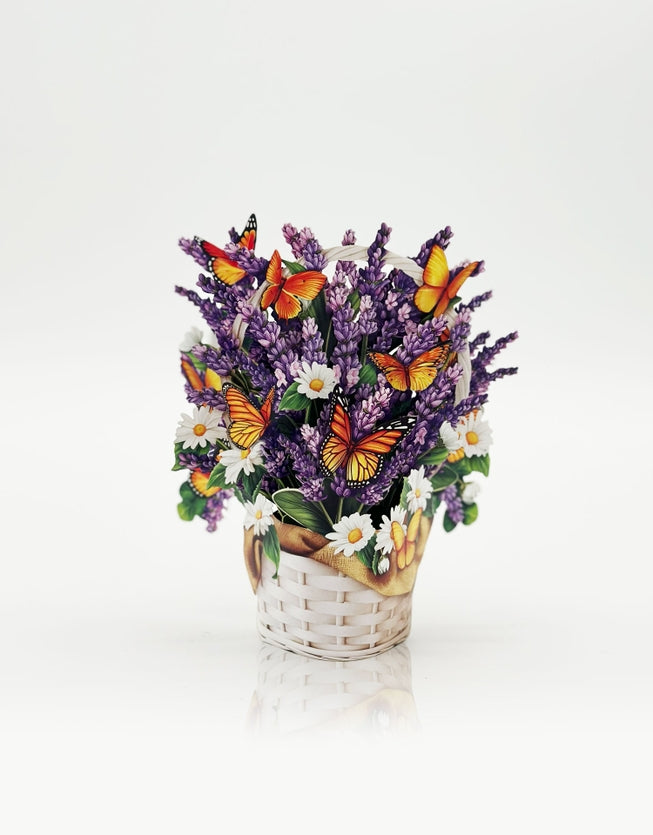 Mini Pop-Up Greeting Cards | Lavender & Butterflies