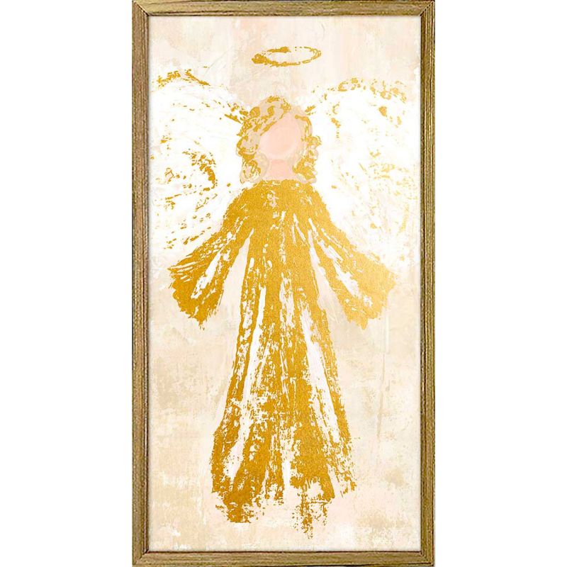 Glory Angel - Gold, Embellished Mini Framed Canvas