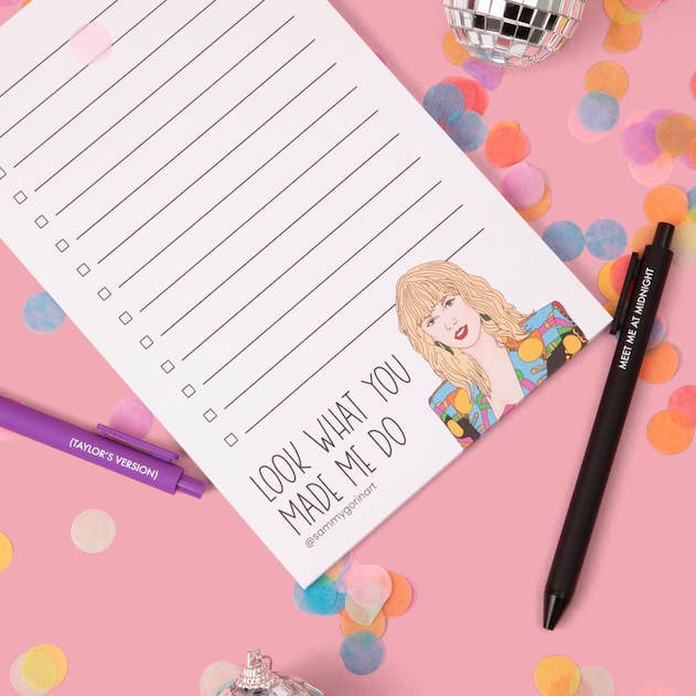 Look What You Made Me Do Notepad