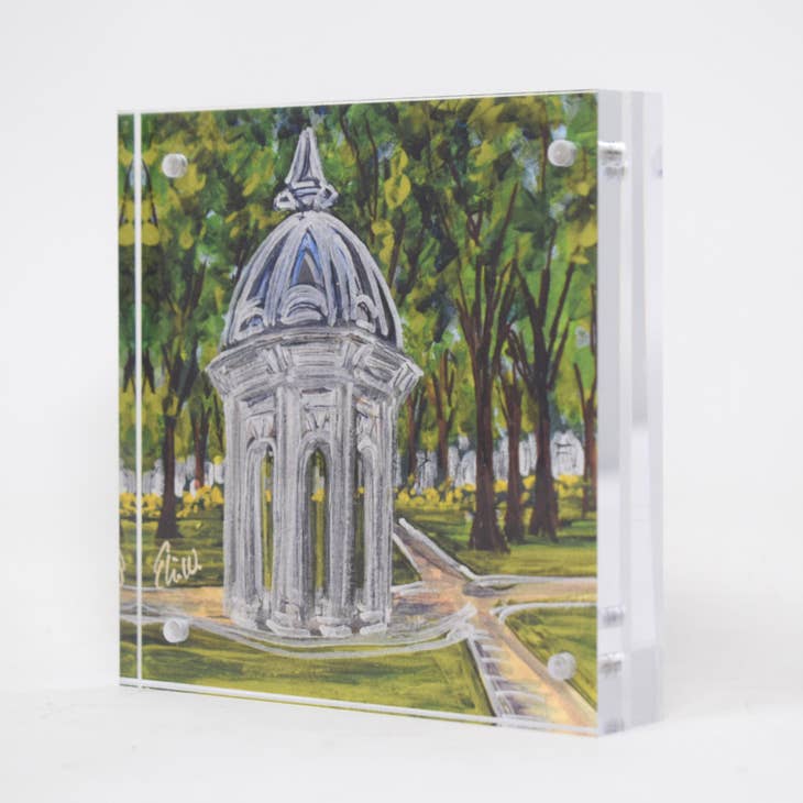 Ecu Landmark Acrylic Block - 4x4