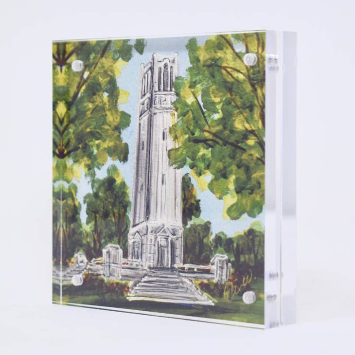 Ncsu Landmark Acrylic Block - 4x4