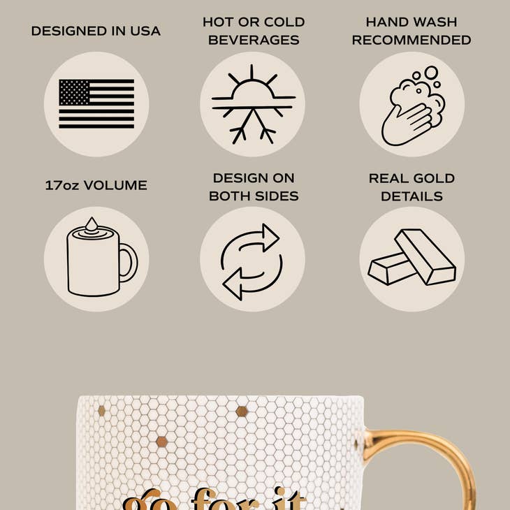 Engaged Gold Tile Coffee Mug