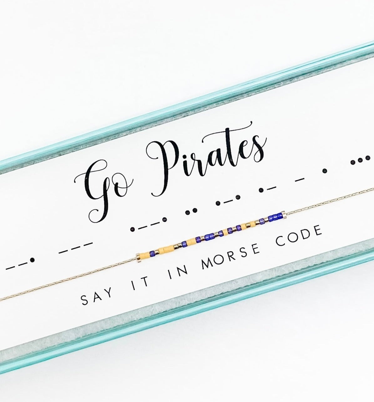 Dot and Dash Bracelet - Go Pirates