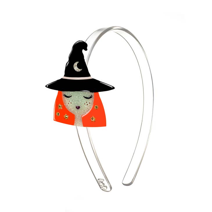 Acrylic Headband - Witch Orange Hair