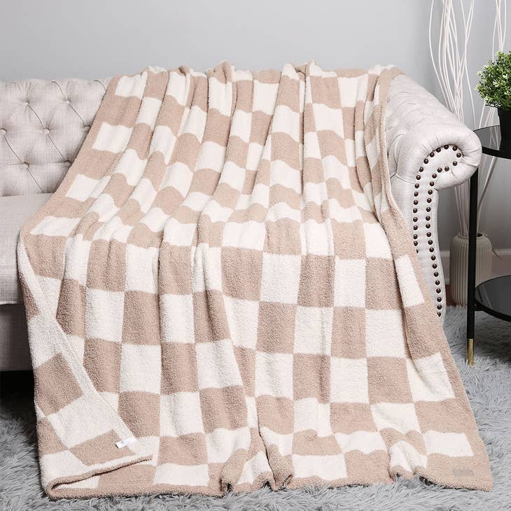 Checkerboard best sale throw blanket