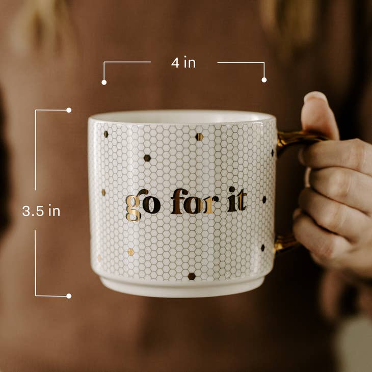 Engaged Gold Tile Coffee Mug
