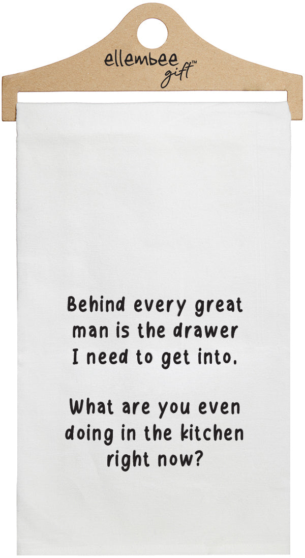 Kitchen Tea Towel - Behind Every Man