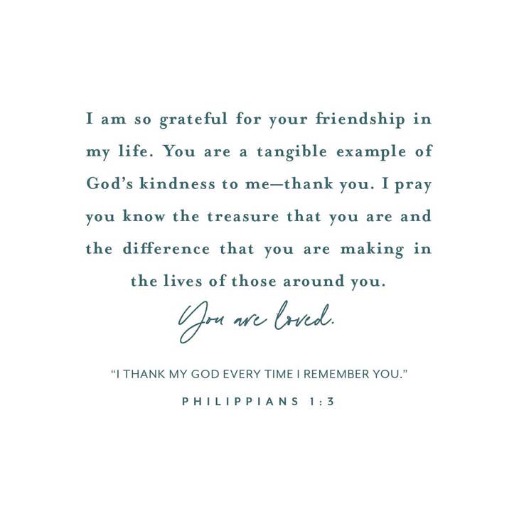 Friendship Enclosure Card