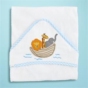 Applique Hooded Towel - Noah's Ark