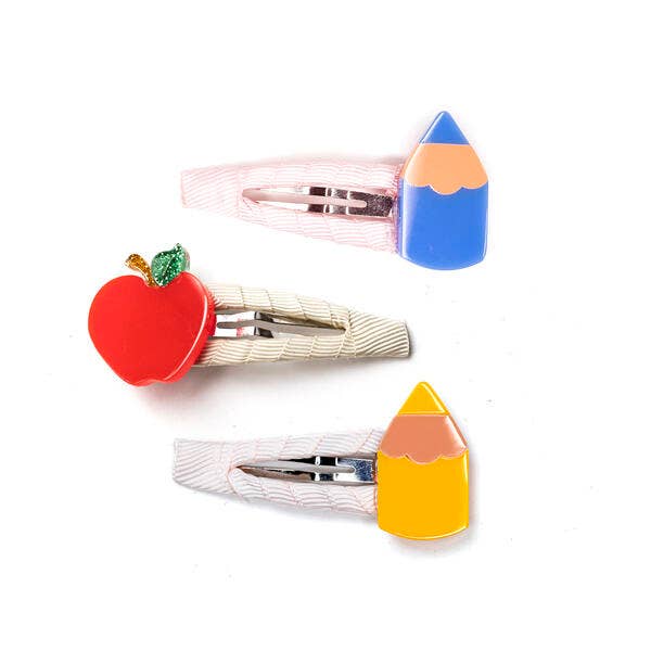 Snap Clips | Pencils Vibrant Colors & Apple