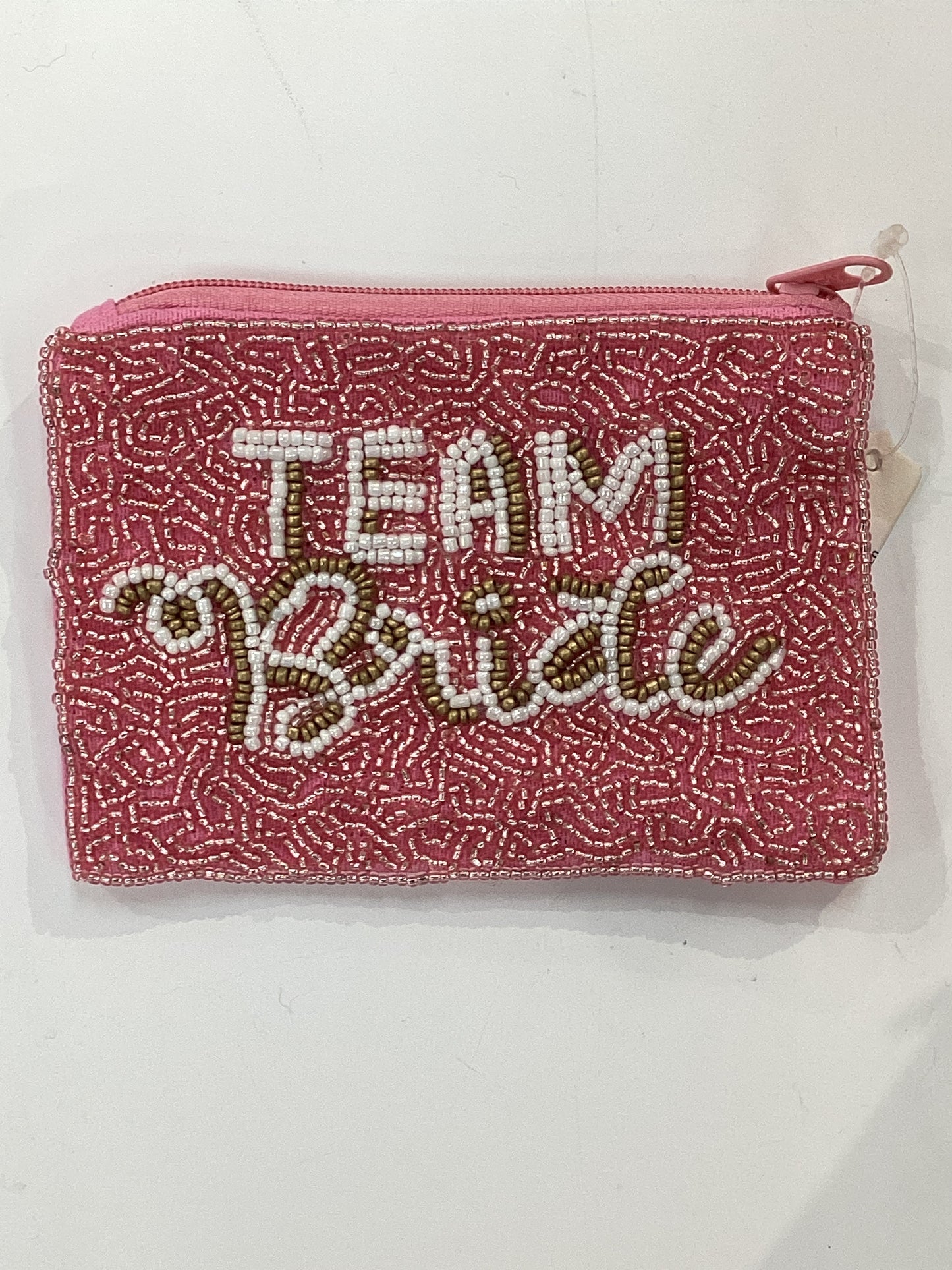 Team Bride Beaded Clutch