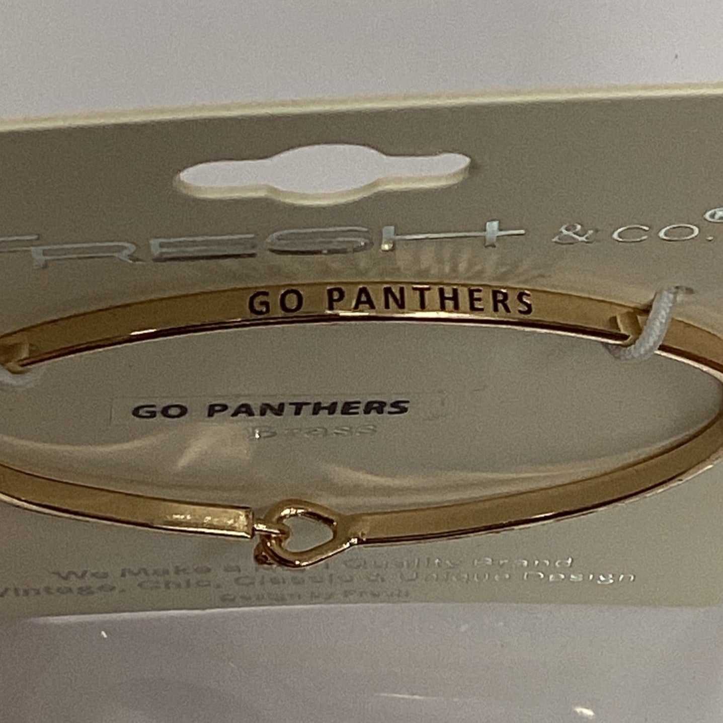 Gold Go Panthers Bracelet